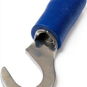 Hillman 50032 Male Term Hook Number 8 Wire Terminal Blue 20 Pack-0