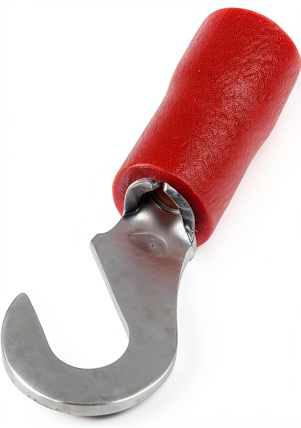 Number 4-6 Male Hook Wire Terminal by Hillman 50031 Red 20-Pack-0